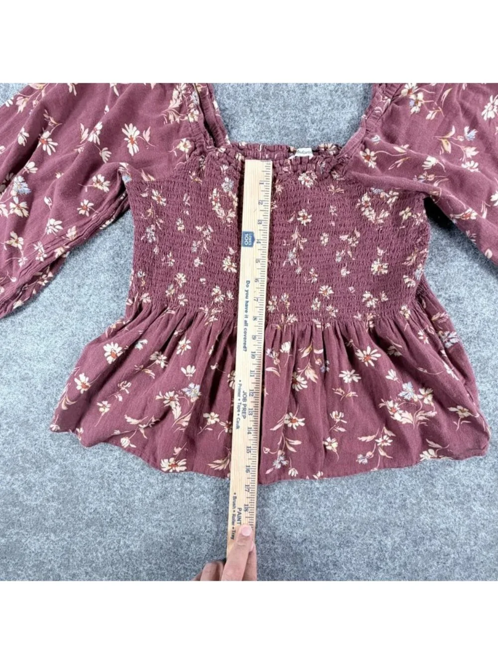 Madewell lucie peplum